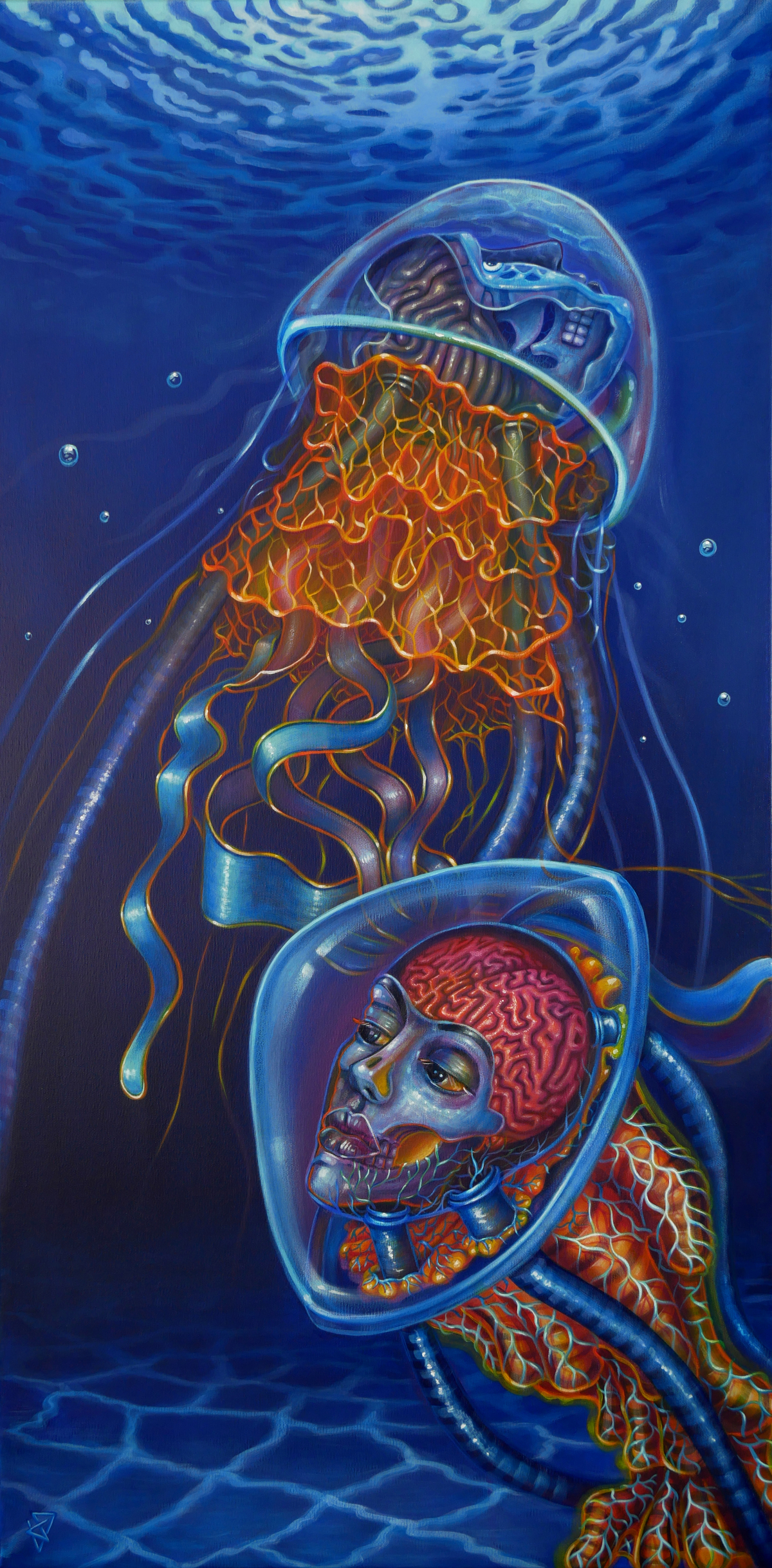 Kamil JAKÓBCZAK - Umysł Głębi - 100x50 (2023)